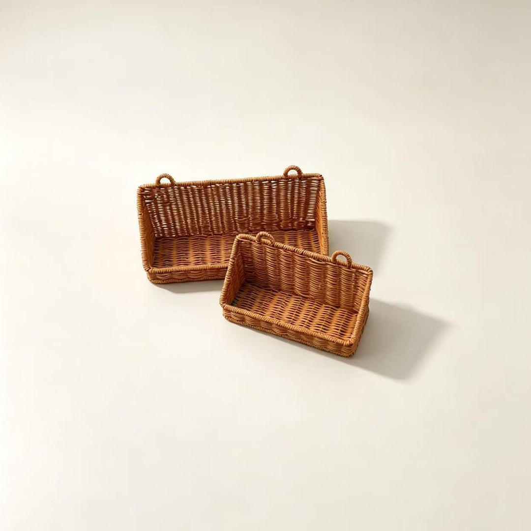 Decorative Woven Shelf Organizer Bowlift