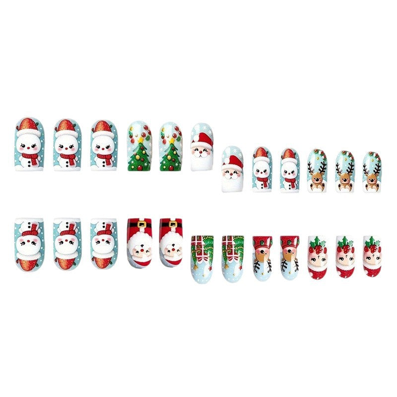 Festive Holiday Character Nail Art Set Bowlift