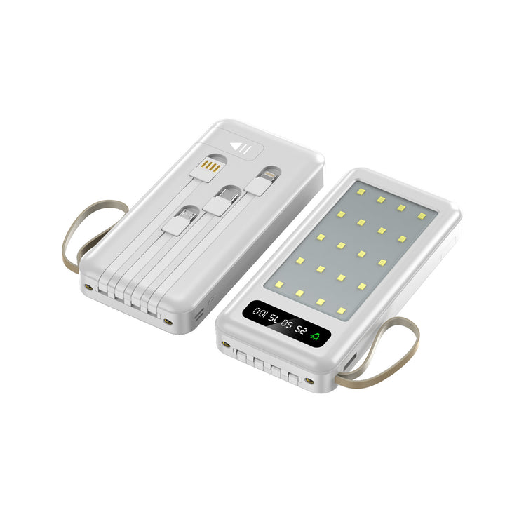Portable power bank with multifunctional USB-C charging cable Bowlift