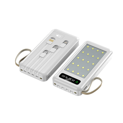 Portable power bank with multifunctional USB-C charging cable Bowlift