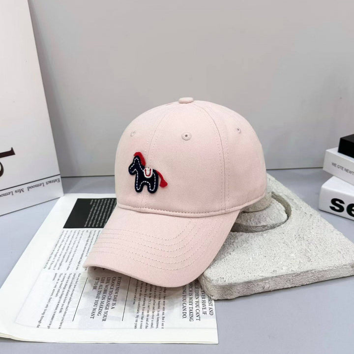 Women's Playful Embroidered Pony Baseball Cap Bowlift