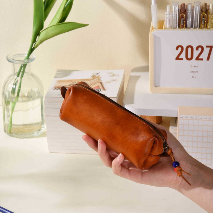 Premium Leather Pencil Case Bowlift