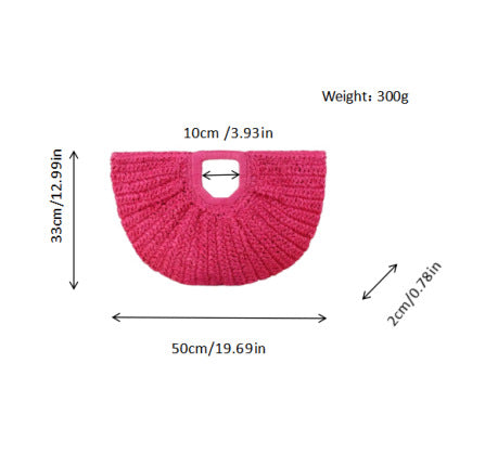 Handbag with tasteful wave pattern Bowlift