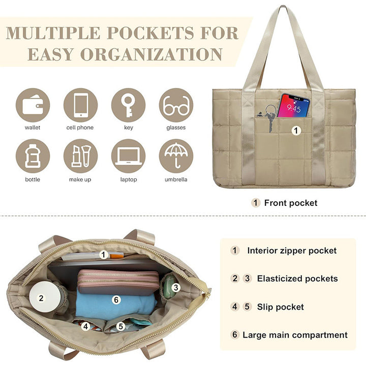 Padded Tote Bag with Plenty of Storage Bowlift