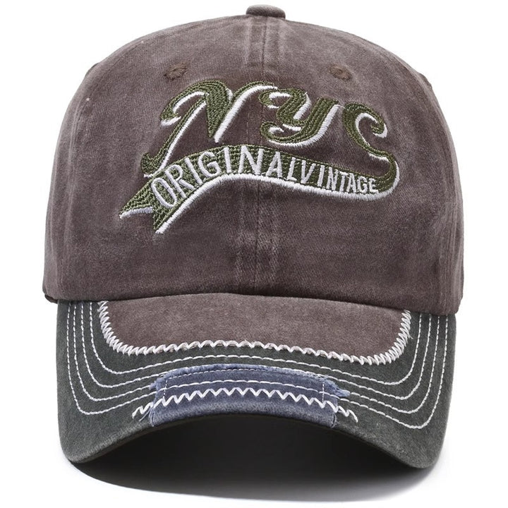 Men's Embroidered Vintage Cap Bowlift