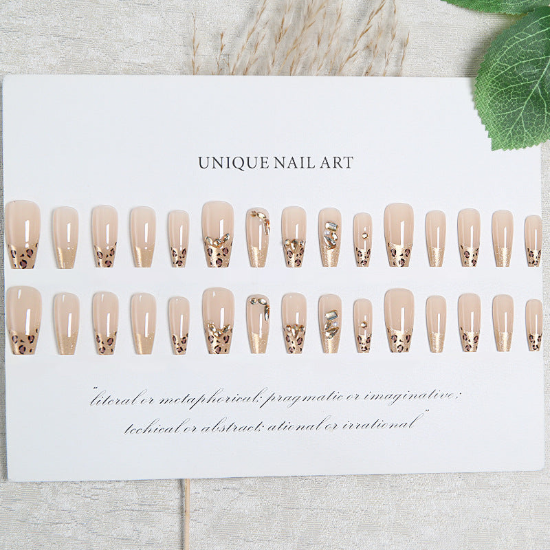 Acrylic nail set with glamorous 3D decorations Bowlift