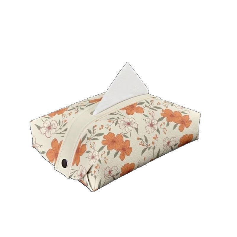 Floral Design Tissue Box Cover Bowlift