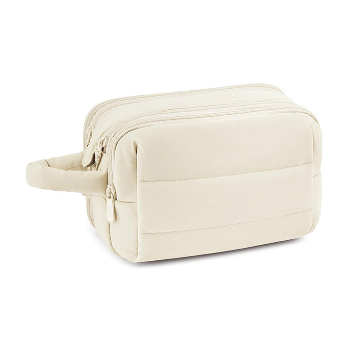 Cosmetic Organizer Bag with Multiple Compartments and Removable Interior Compartment Bowlift