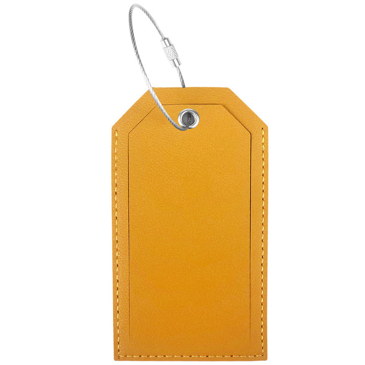 Women’s luggage tag made of durable leather with stainless steel closure Bowlift