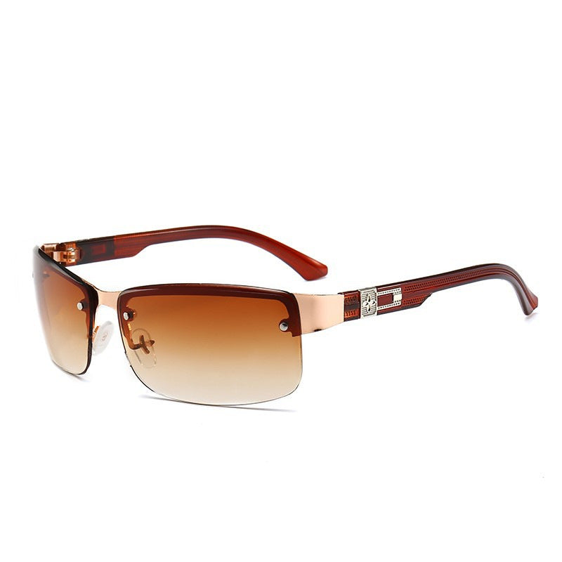 Ladies stylish square sunglasses with gold accents Bowlift