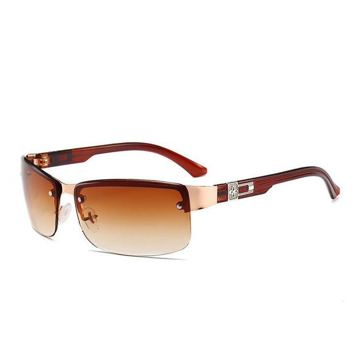Ladies stylish square sunglasses with gold accents Bowlift