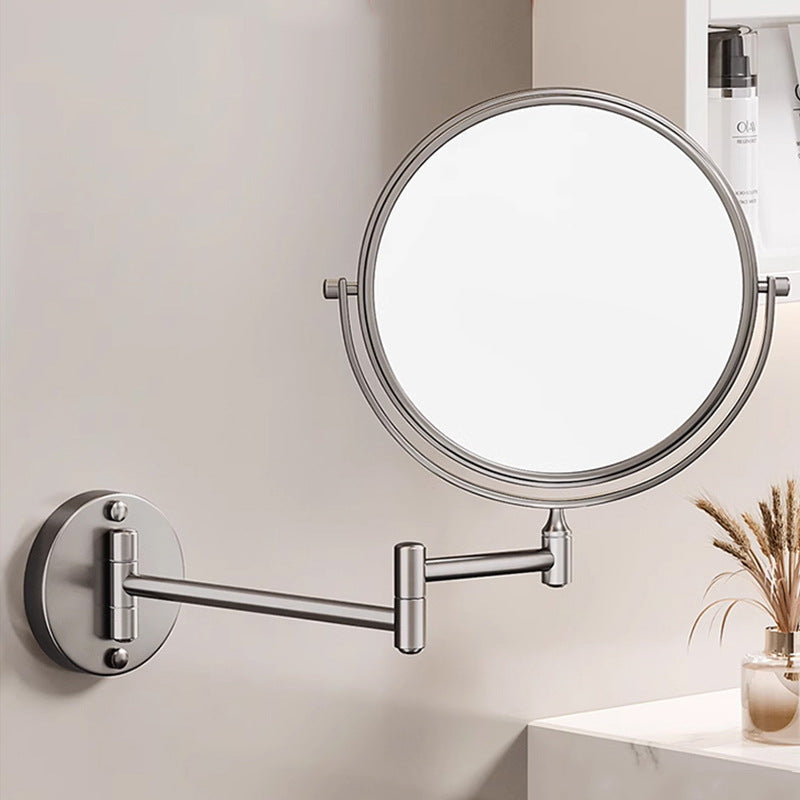 BowLift | Rechargeable wall-mounted shaving mirror | 360° rotation. 1X/10X magnification and adjustable LED lighting for use in the bathroom