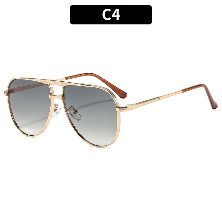 Ladies fashion aviator sunglasses with elegant metal frame and UV400 protection Bowlift