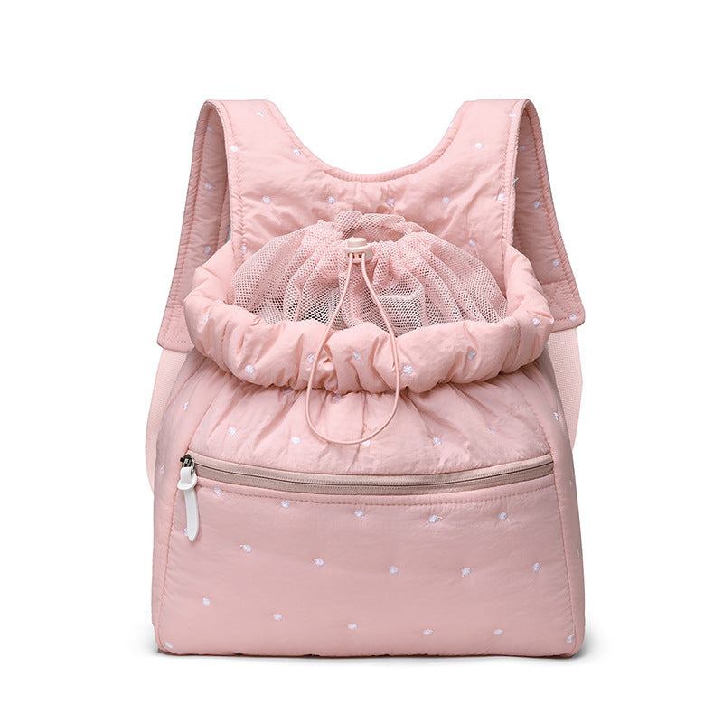 Drawstring Closure Casual Backpack Bowlift