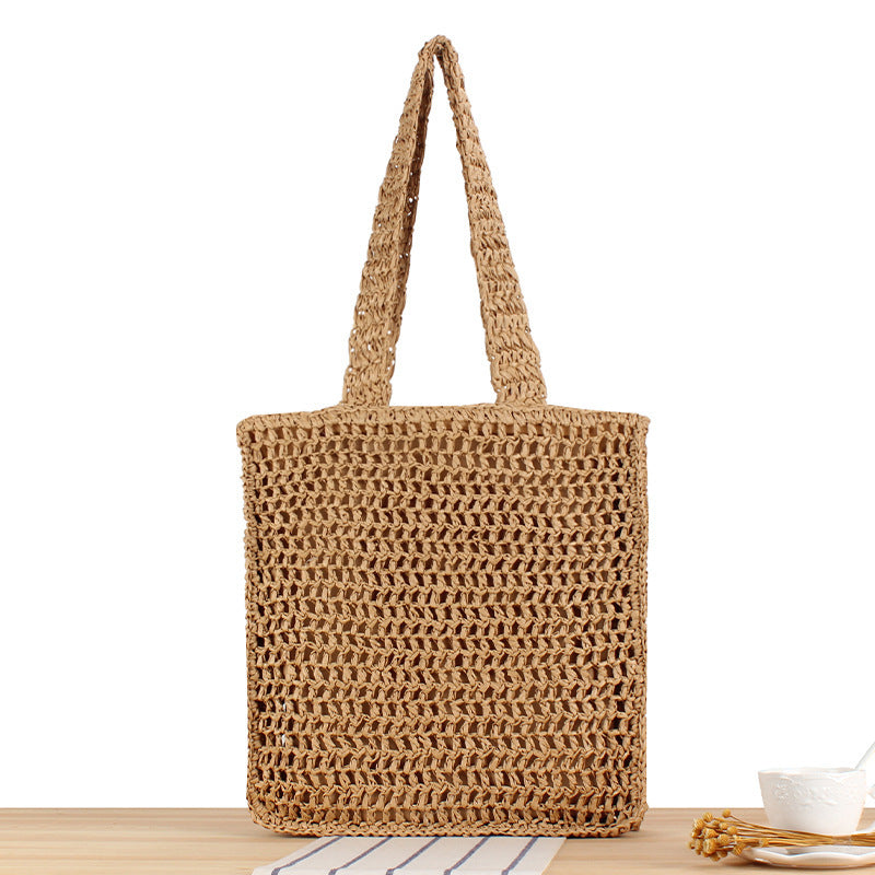 Hand-knotted straw bag Bowlift
