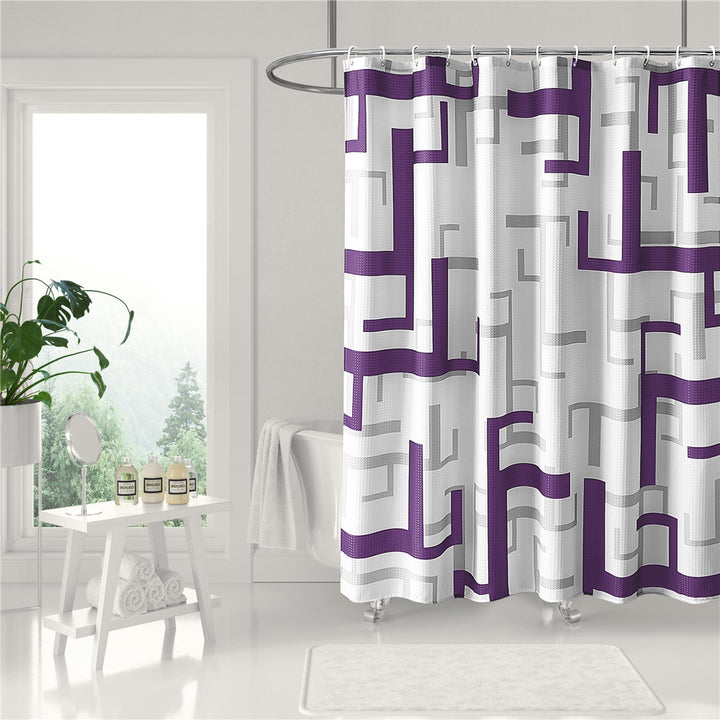 Modern Geometric Shower Curtain Bowlift