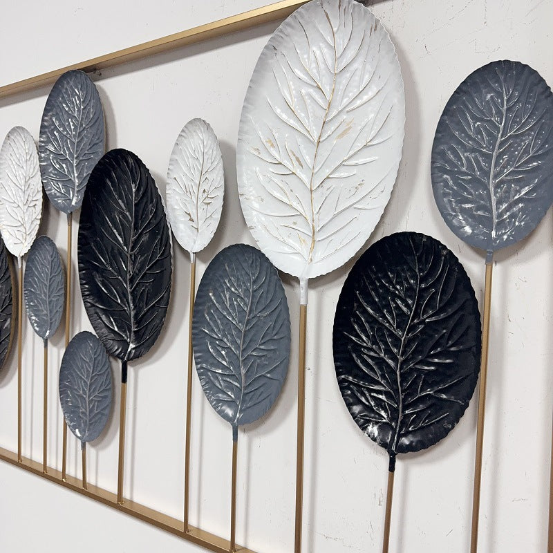 Decorative Metal Leaf Wall Art Sculpture Bowlift