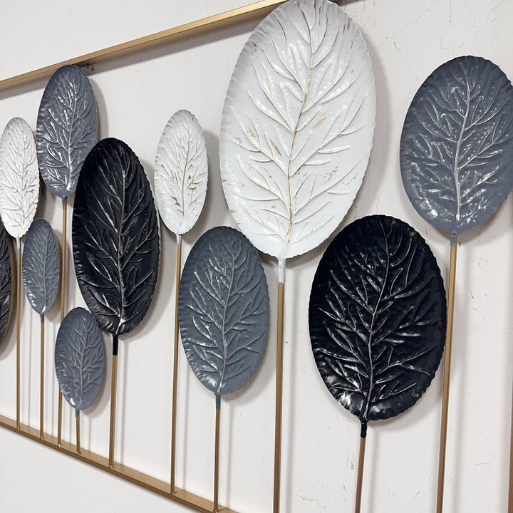 Decorative Metal Leaf Wall Art Sculpture Bowlift