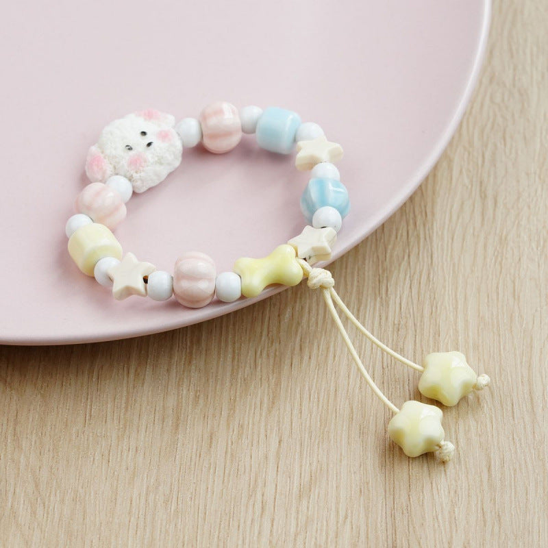 Heart-Shaped Beaded Bracelet Bowlift
