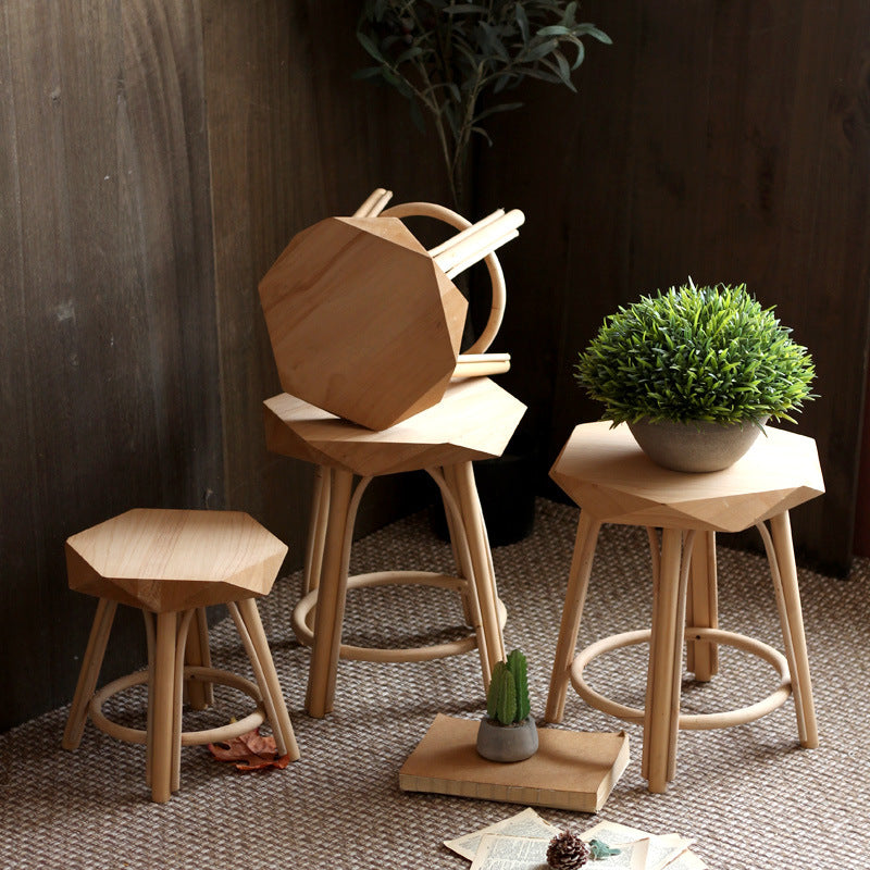 Modern stool made of high-quality Bowlift wood