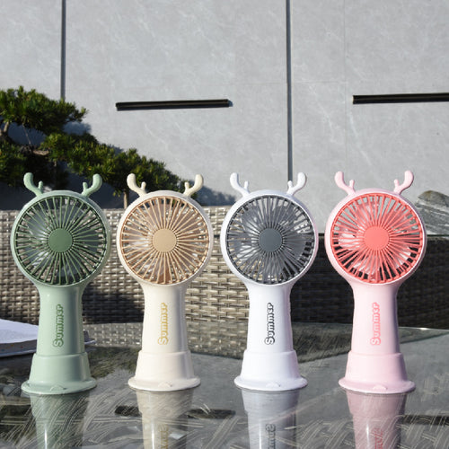 Women's Portable Mini Fan with Rechargeable Battery Bowlift