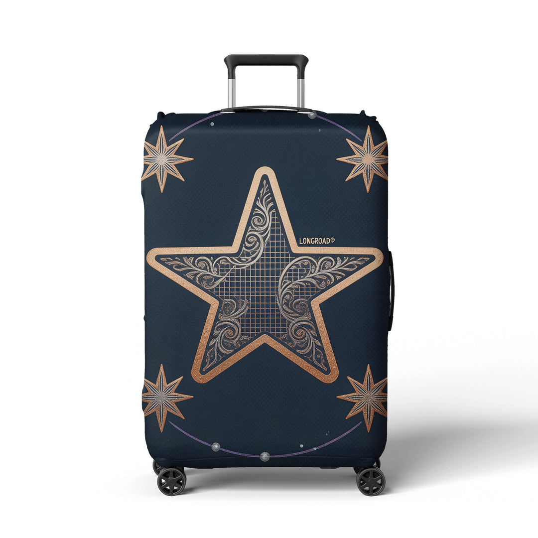 Women’s suitcase cover with floral lavender pattern Bowlift