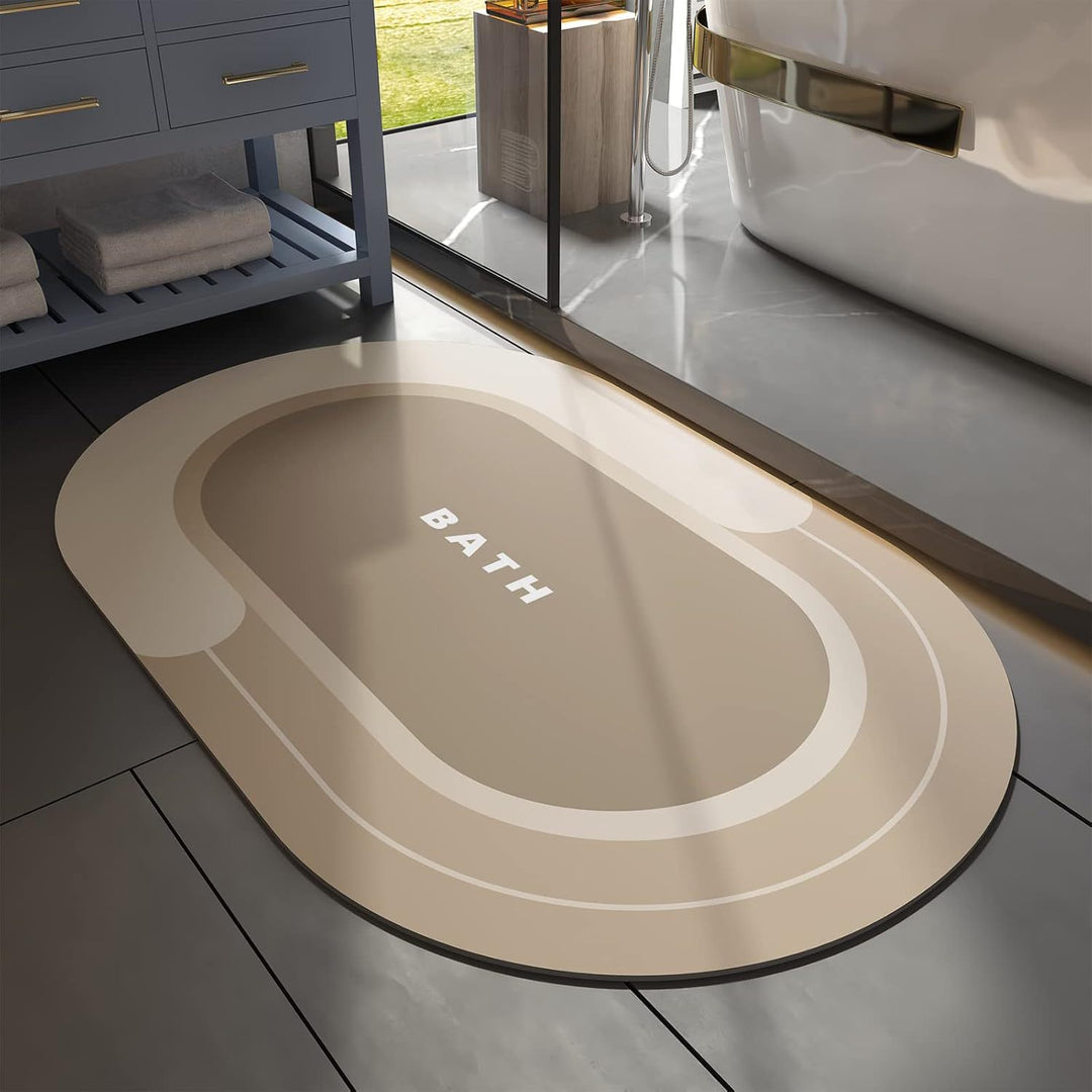 Absorbent Memory Foam Bath Mat Bowlift