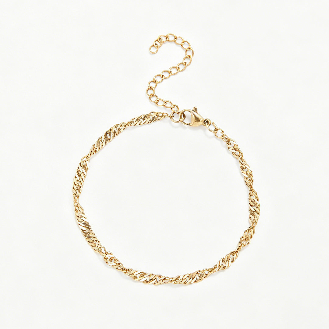 Textured Twisted Chain Bracelet Bowlift