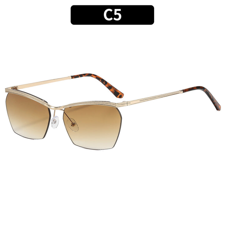 Luxury Geometric Shield Sunglasses