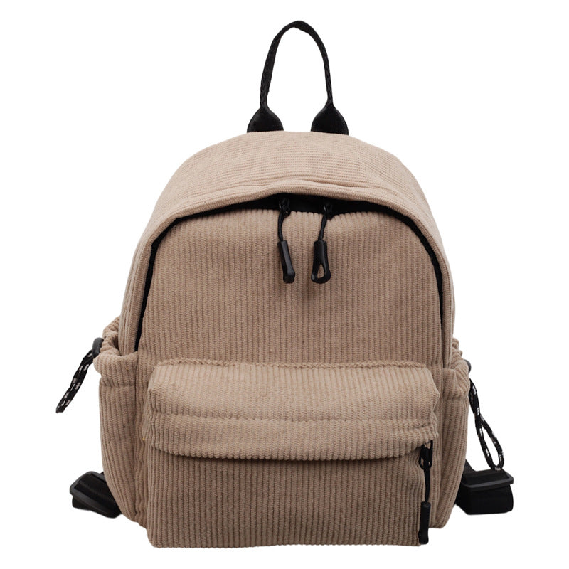 Cord-Backpack with Practical Front Pocket Bowlift