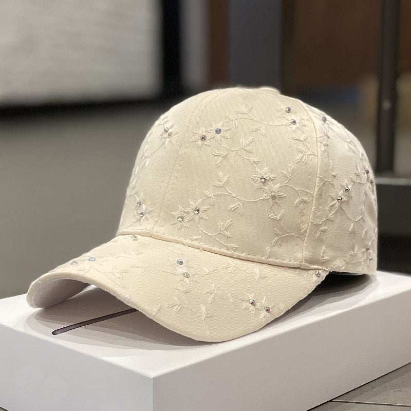 Women's Embellished Floral Cap Bowlift
