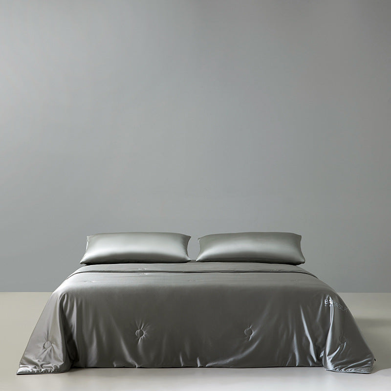 Women Luxury Satin Duvet with Elegant Button Structure Bowlift