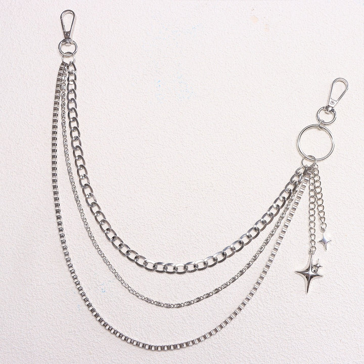 Fashionable keychain chain with sparkling stars Bowlift