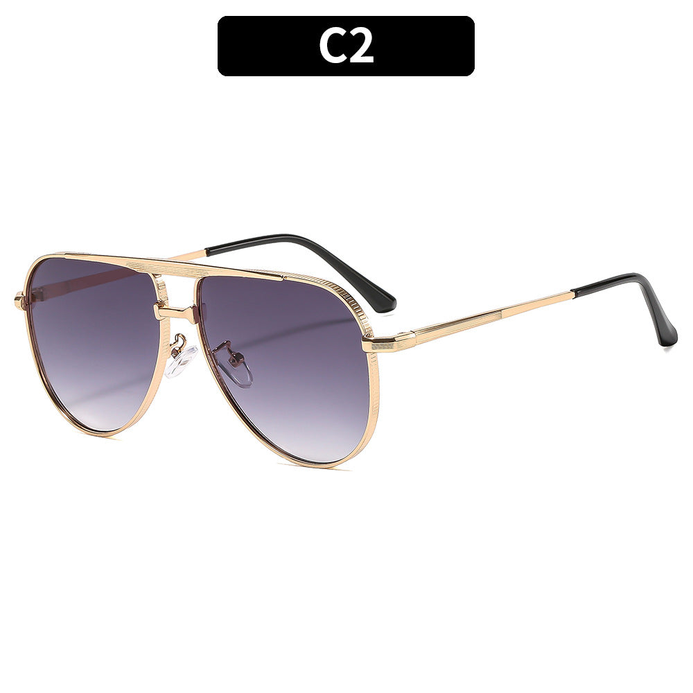 Ladies fashion aviator sunglasses with elegant metal frame and UV400 protection Bowlift
