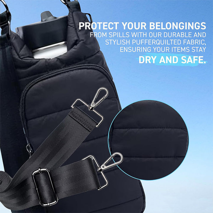Insulated Water Bottle Carrying Bag with Versatile Compartments Bowlift