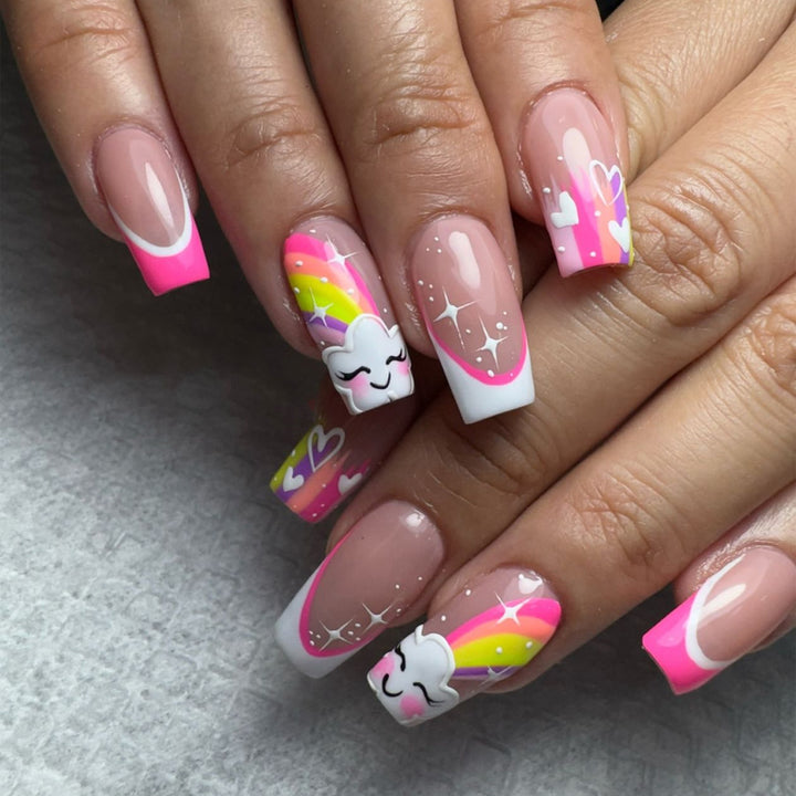Creative Rainbow Nail Art Bowlift