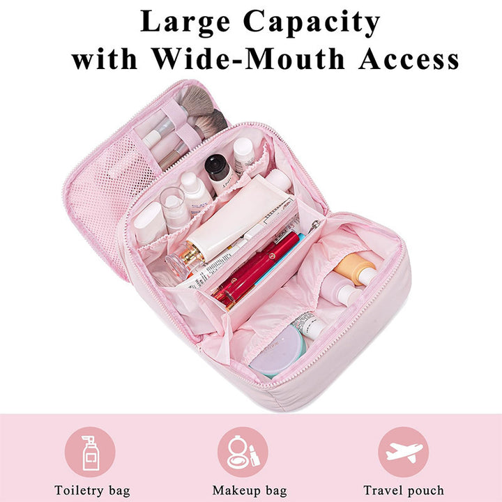 Cosmetic organizer bag with removable inner compartments Bowlift