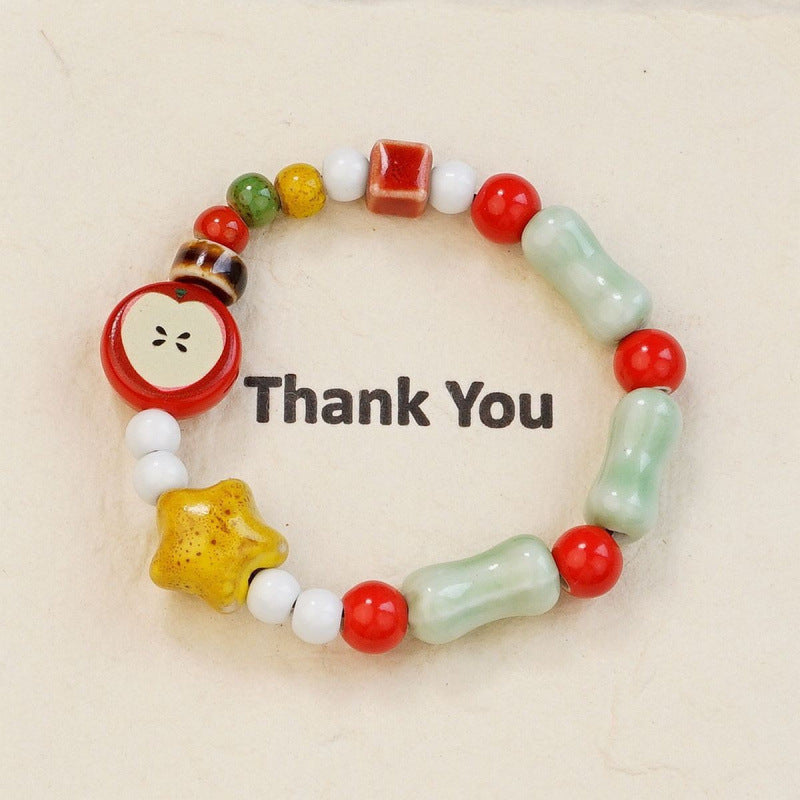 Heart-Shaped Beaded Bracelet Bowlift