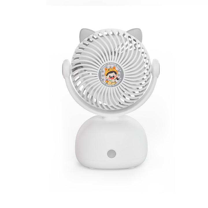 Women Portable Cat Head Fan Bowlift