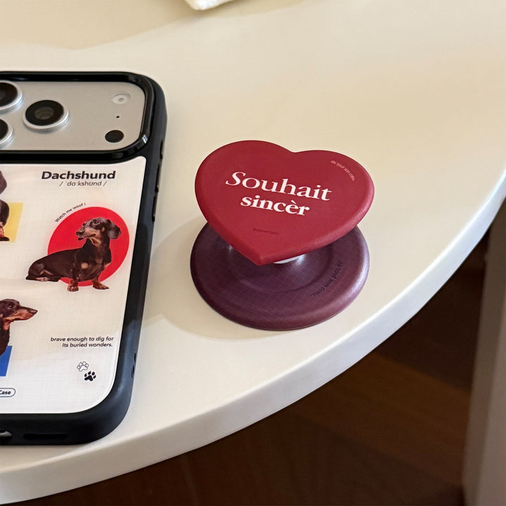 Smartphone Finger Holder in Heart Design Bowlift