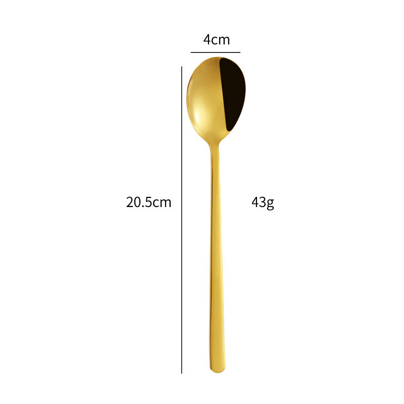 Elegant dessert spoon with luxurious golden surface Bowlift