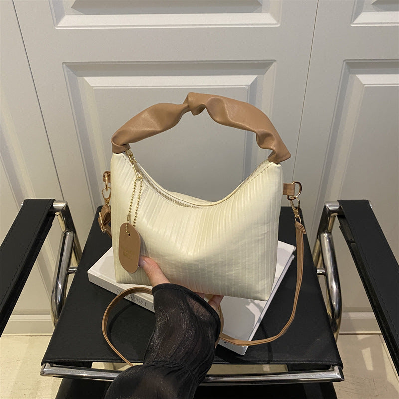 Ribbed Texture Shoulder Bag Bowlift