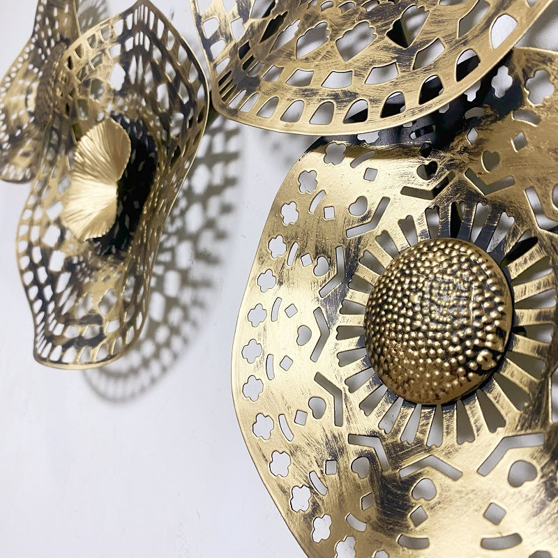 Decorative 3D Metal Wall Art Sculpture Bowlift