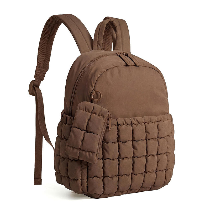 Quilted Puffer Backpack Bowlift