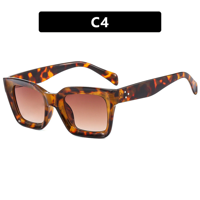 Women's fashionable square sunglasses with narrow frame Bowlift