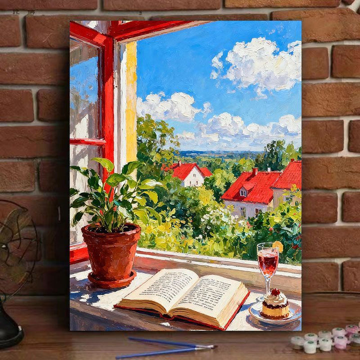 Scenic Window View Canvas Art Print Bowlift