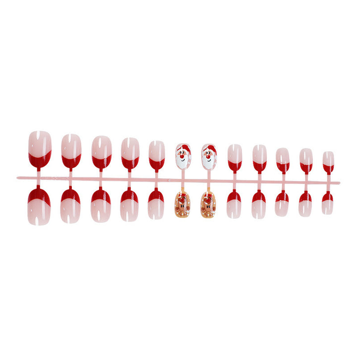 Christmas art nail set with festive designs Bowlift
