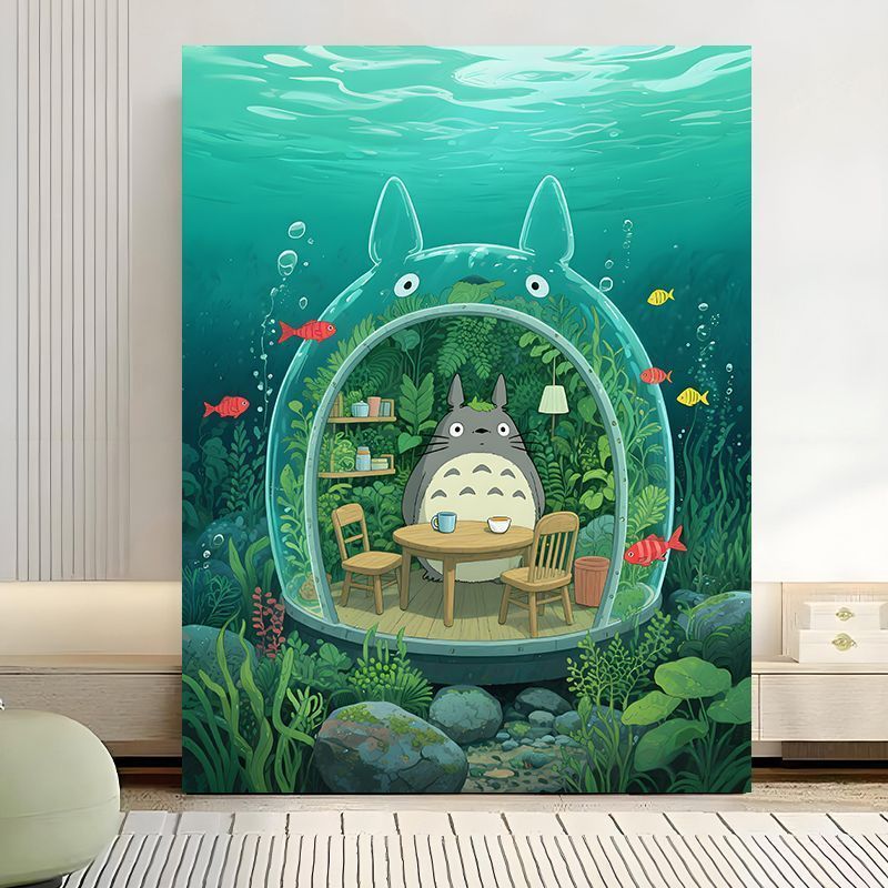 Enchanted Forest Scene Canvas Art Print Bowlift