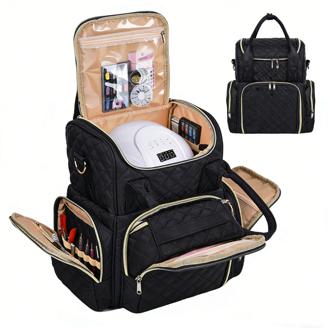Stylish Quilted Multi-Compartment Backpack Bowlift
