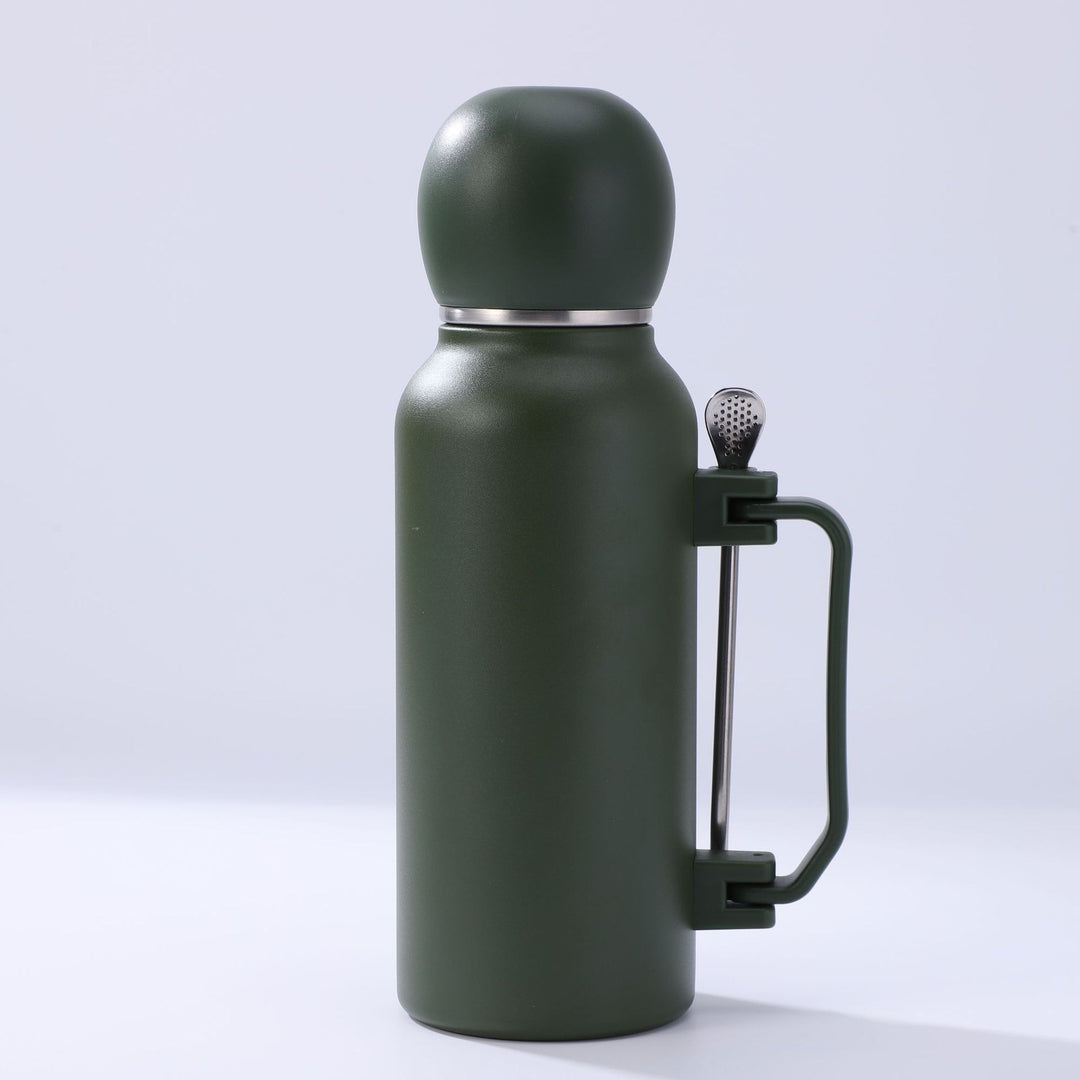 Women practical insulated bottle with integrated tea strainer Bowlift